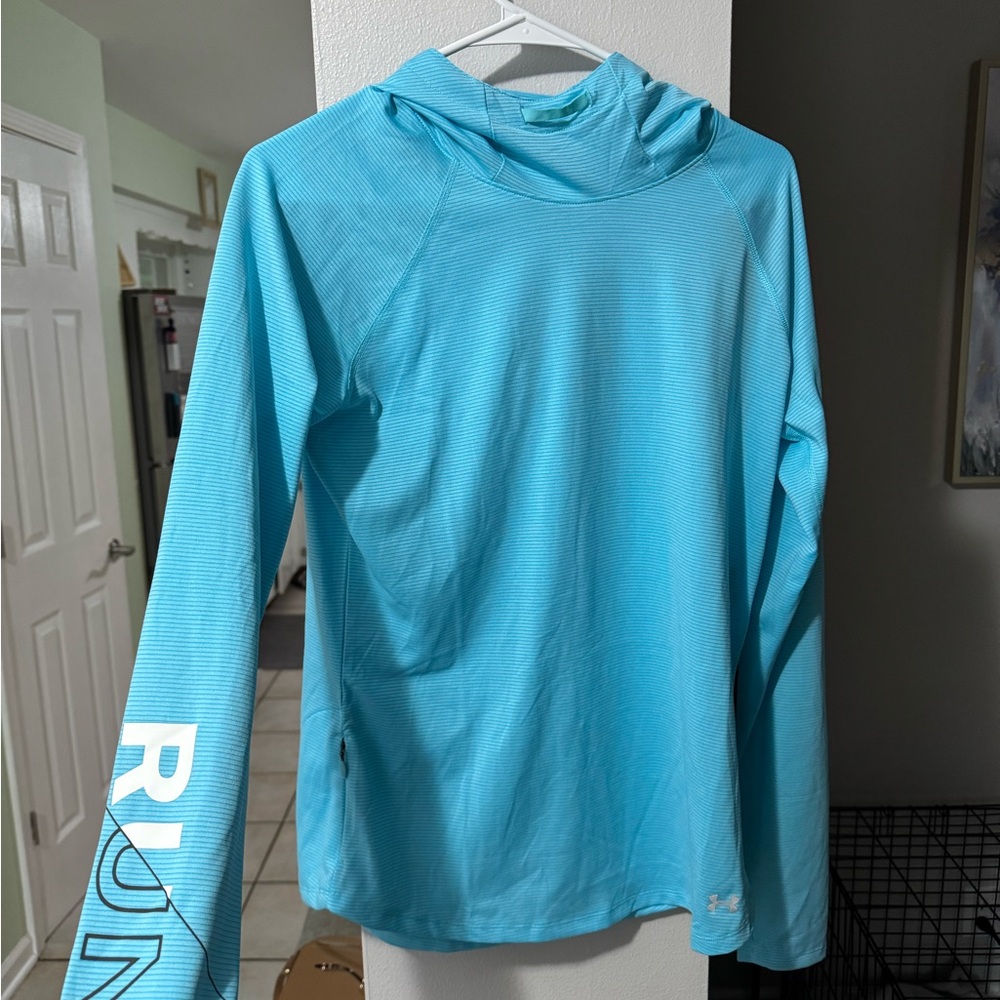 Under Armour Light Blue Performance Hoodie